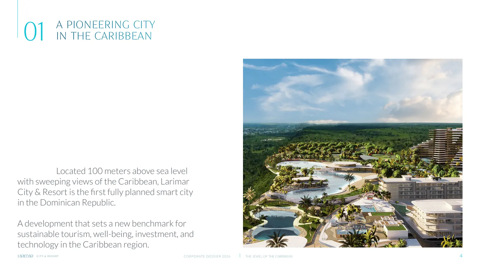 Larimar City Corporate Dossier 2026, slide 4 of 20