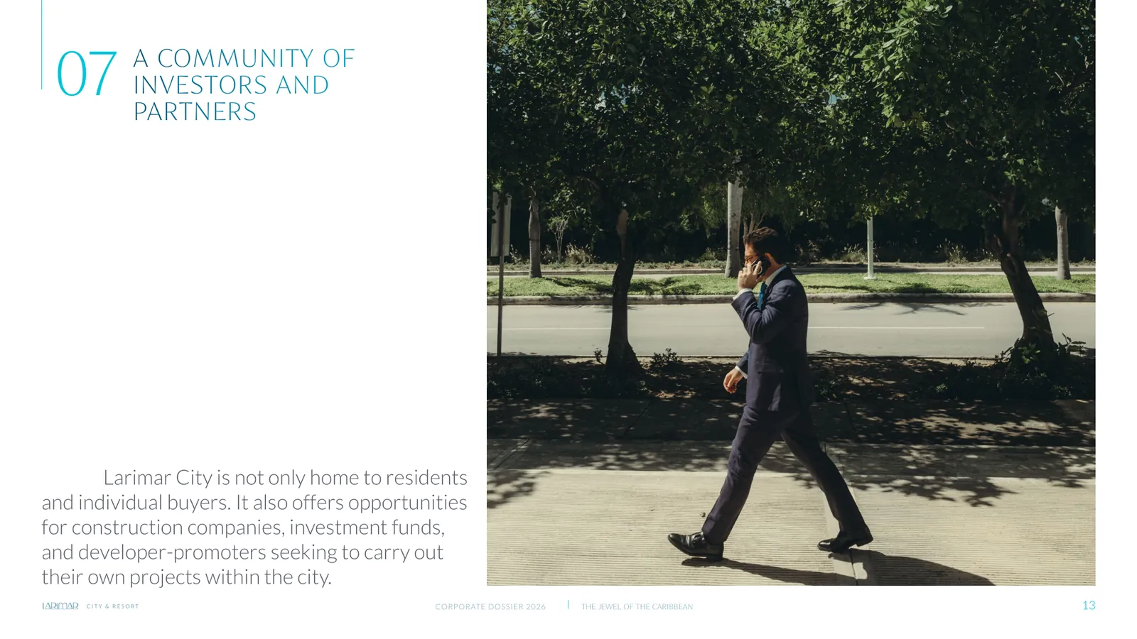 Larimar City Corporate Dossier 2026, slide 13 of 20
