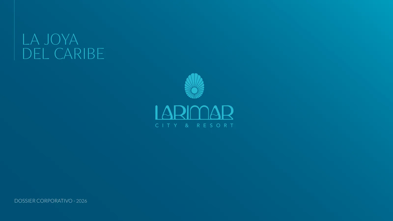 Dossier Corporativo 2026 de Larimar City, lámina 1 de 20