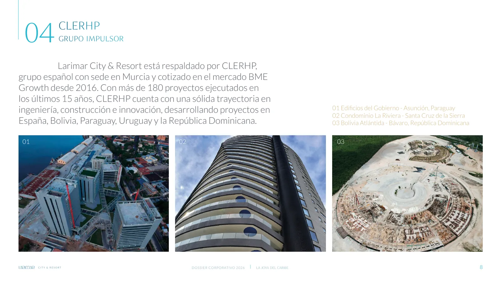 Dossier Corporativo 2026 de Larimar City, lámina 8 de 20