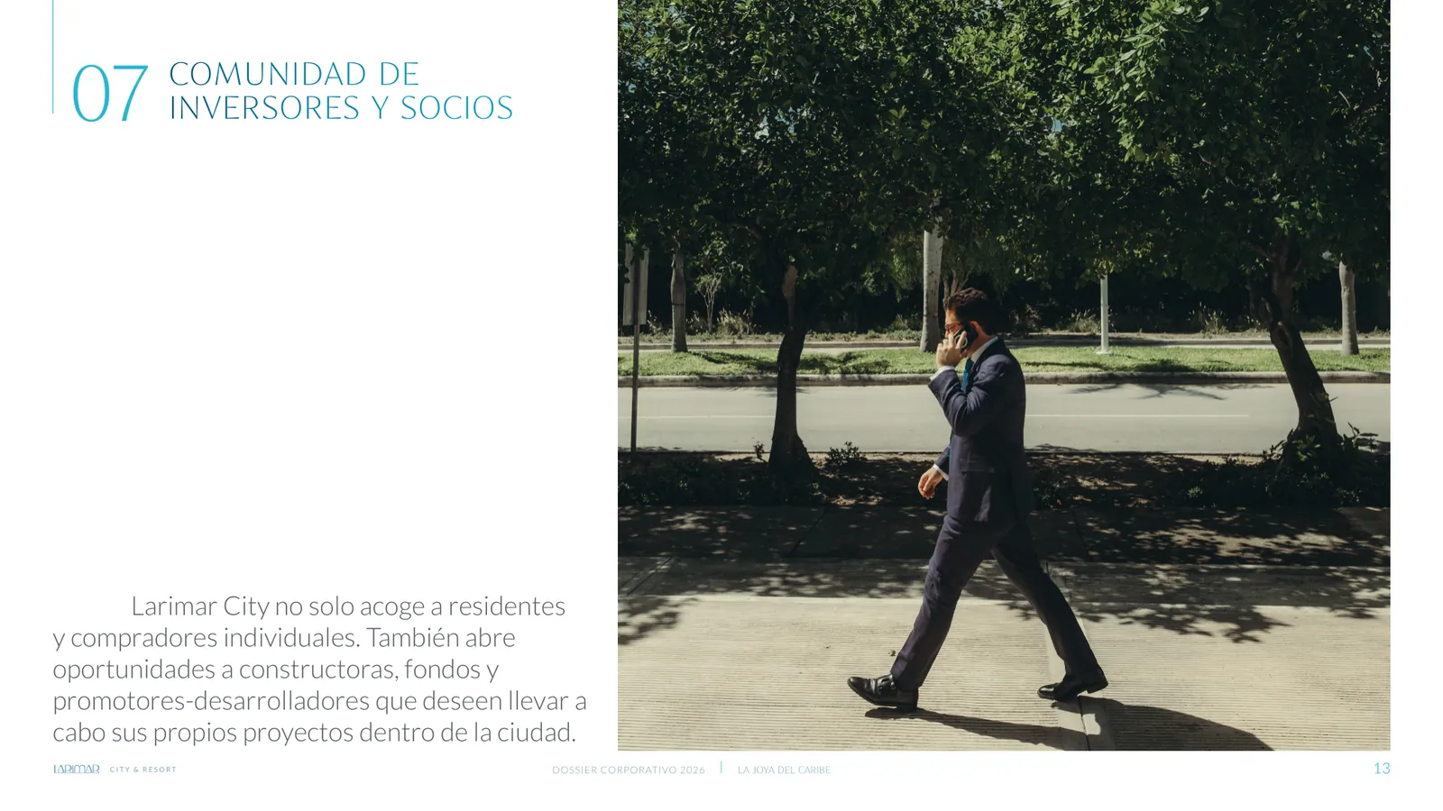 Dossier Corporativo 2026 de Larimar City, lámina 13 de 20
