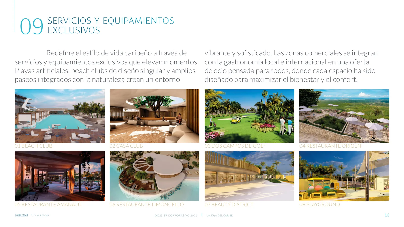 Dossier Corporativo 2026 de Larimar City, lámina 16 de 20