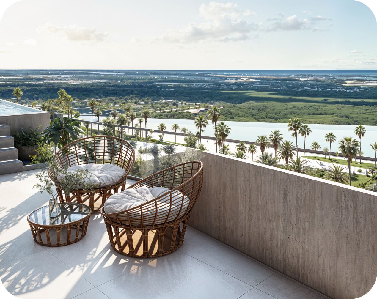 Apartamentos de 3 habitaciones con vistas al Farallón