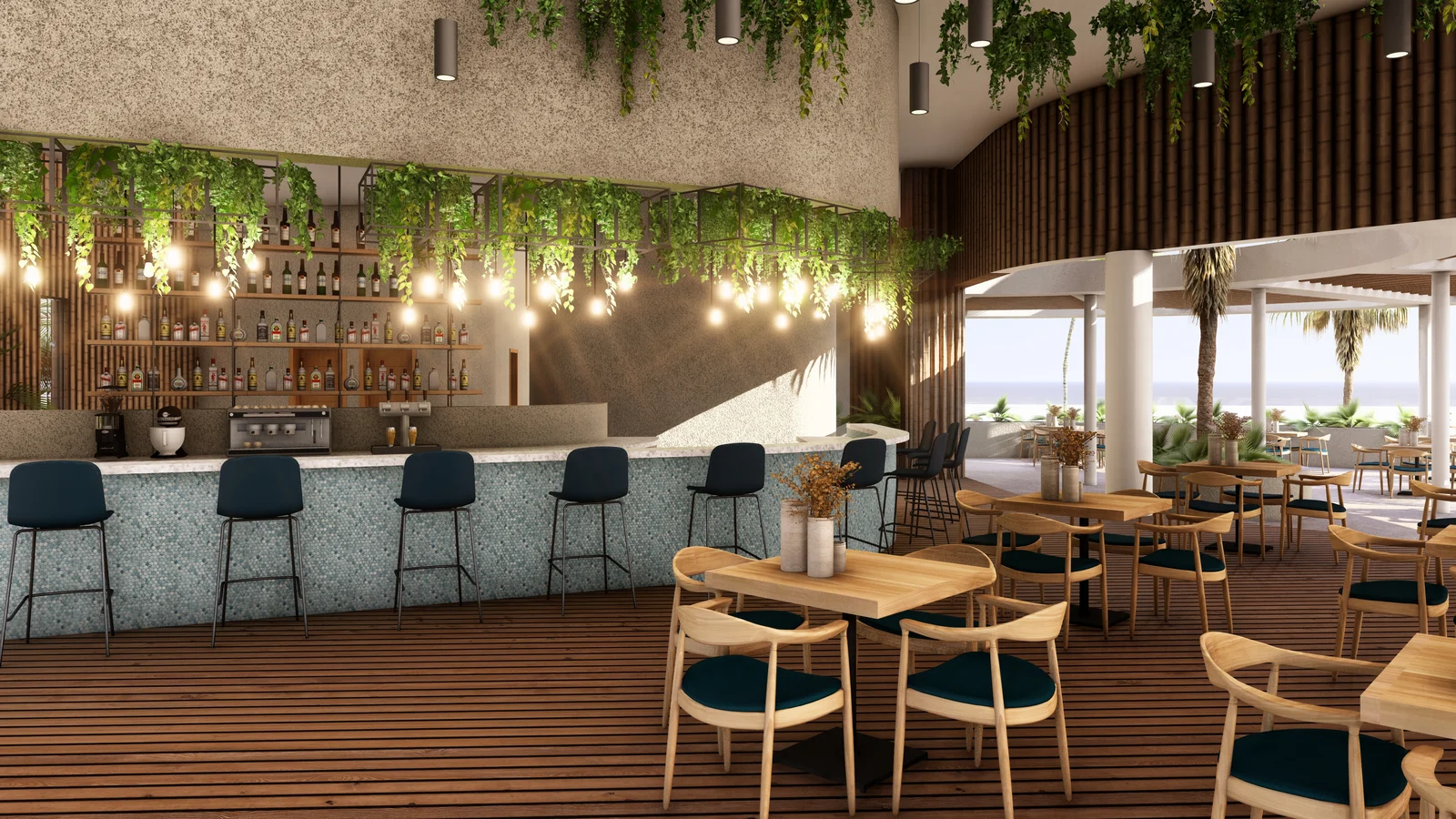 Restaurante Limoncello Larimar City — render 2