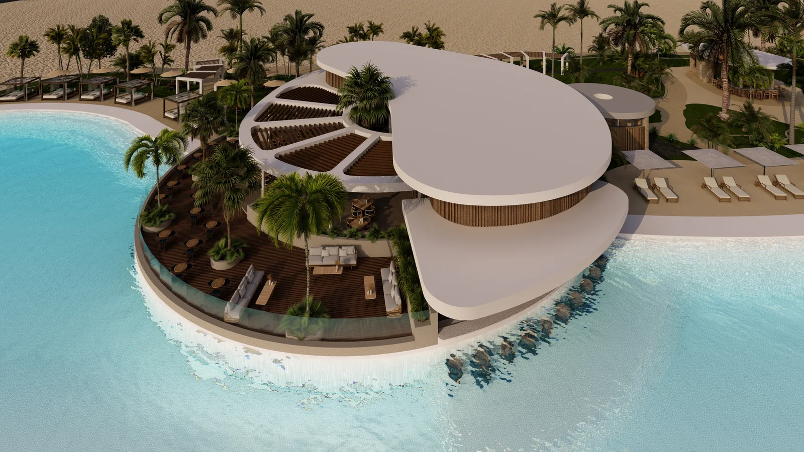 Restaurante Limoncello Larimar City — render 3