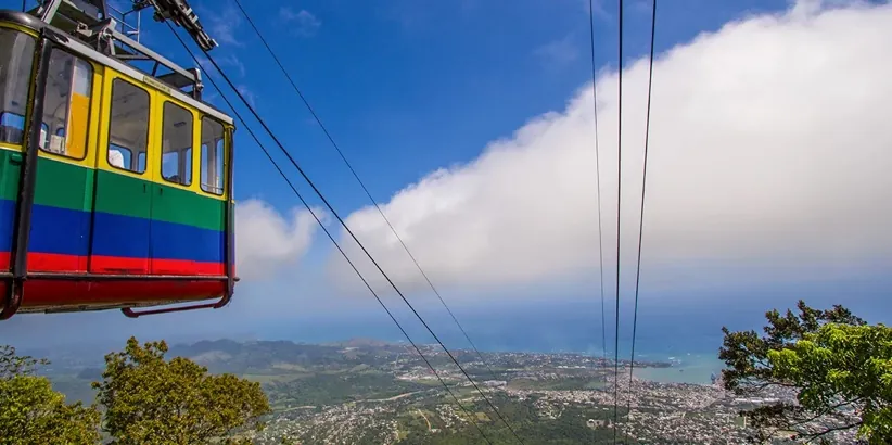 Puerto Plata cable car climbing Loma Isabel de Torres