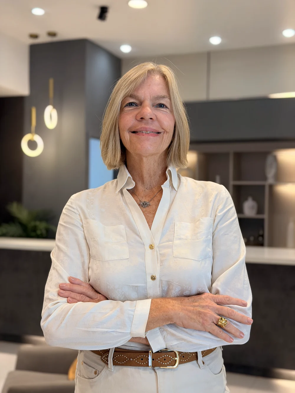 Susanne Leib, responsable de gestión ambiental de CLERHP y Larimar City & Resort