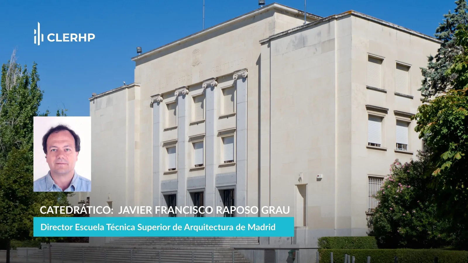 Javier Francisco Raposo: 'The True Success of a City Will Depend on Its Ability to Create Community'