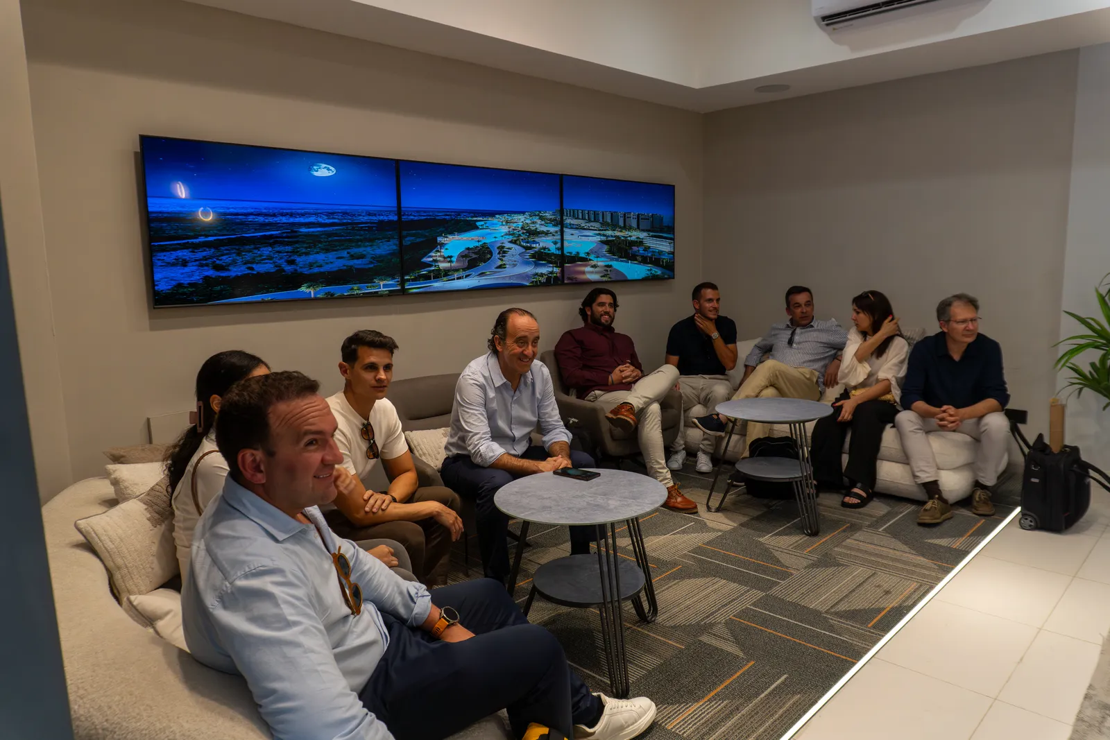 The delegation learns about the evolution of Larimar City & Resort
