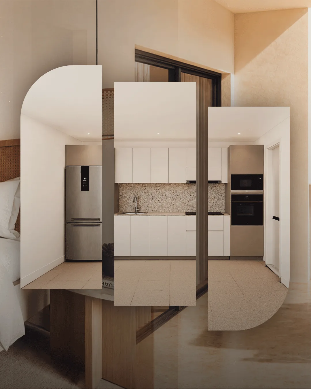 Fully equipped kitchen at Larimar City
