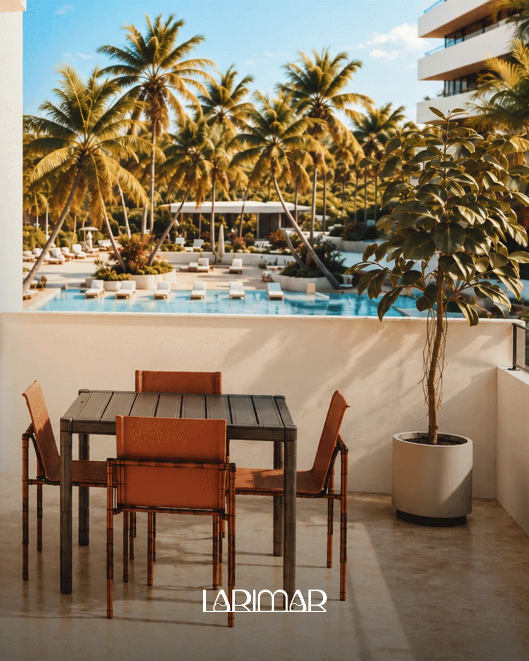 Terrace with views at Larimar City