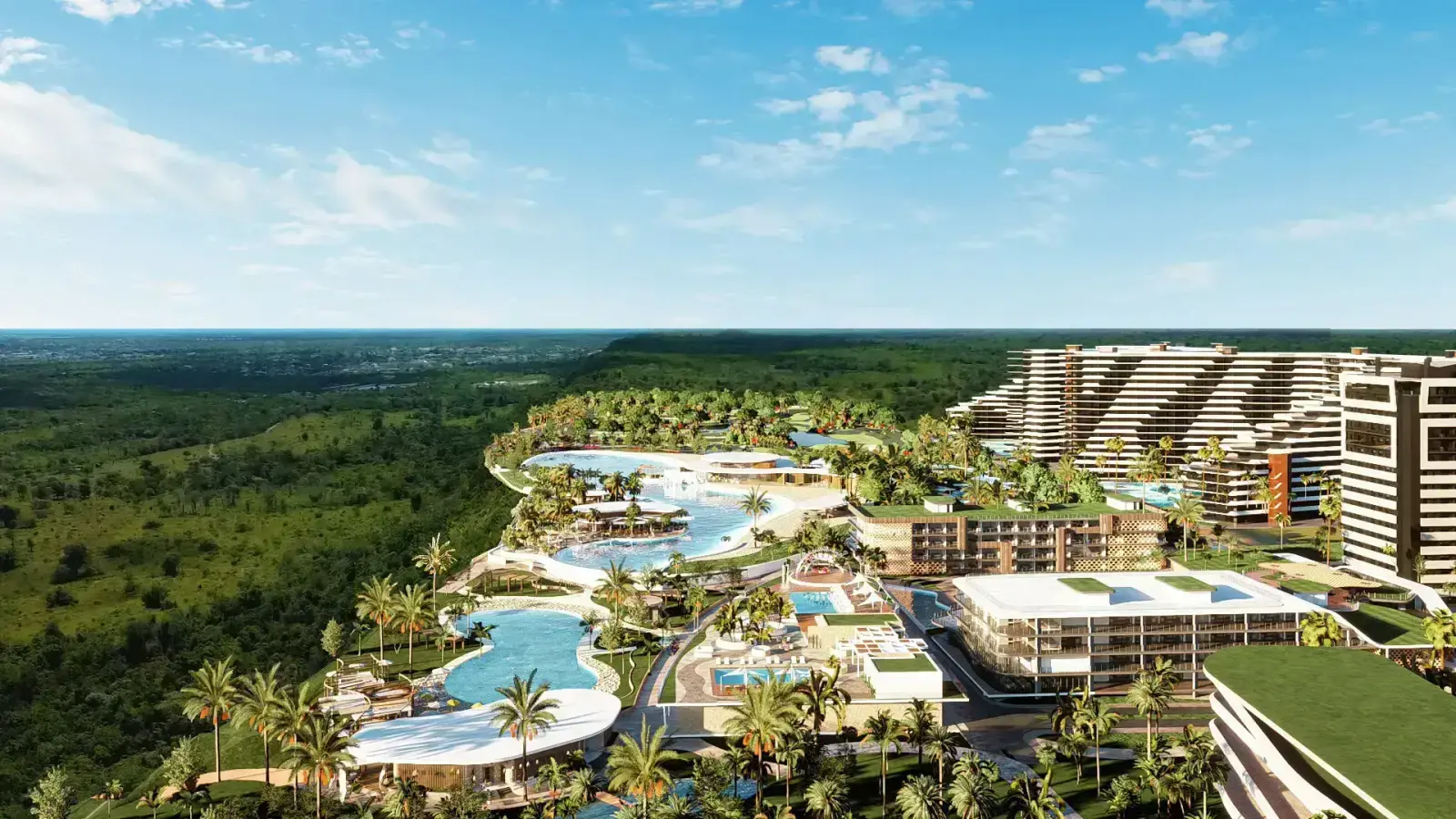 Vista panorámica de Larimar City sobre el Farallón en Punta Cana