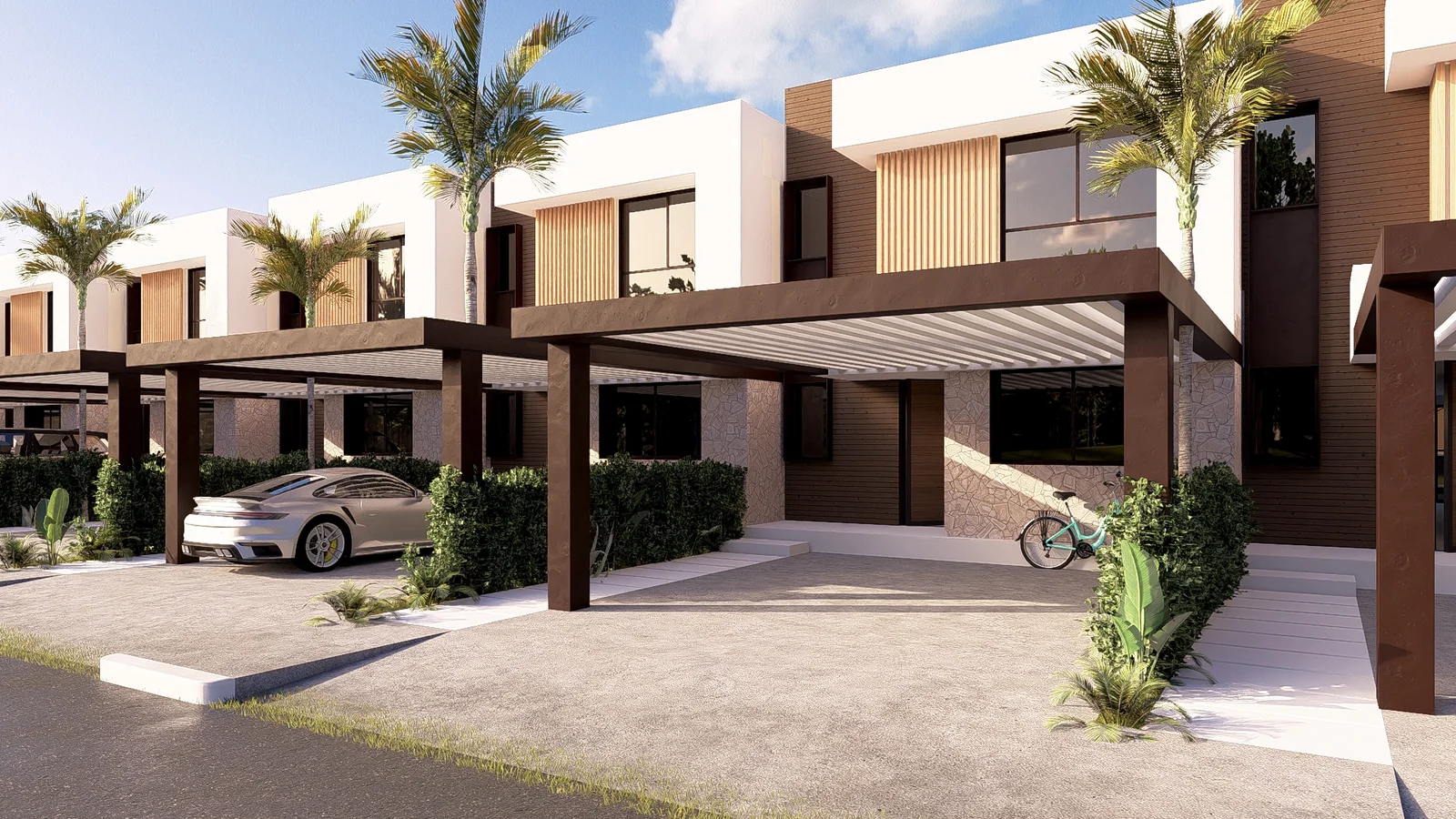 Townhouses Larimar City — render 1