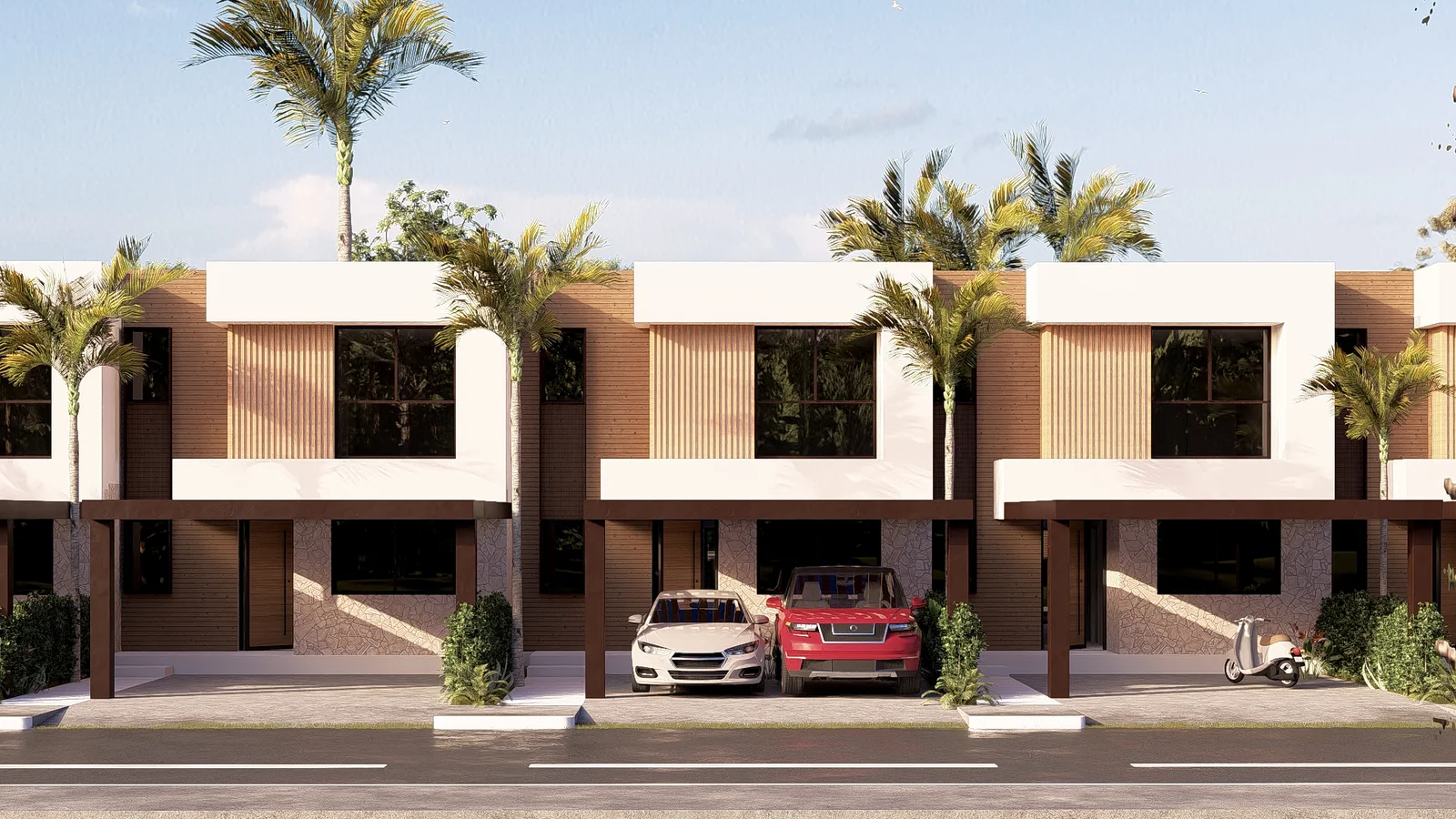 Townhouses Larimar City — render 3