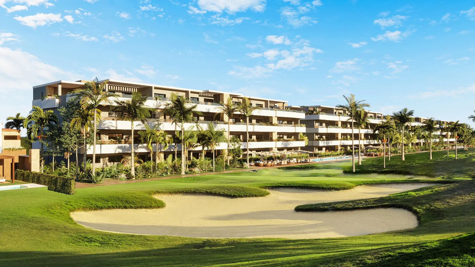 Residencias de Larimar City integradas en el paisaje de Punta Cana